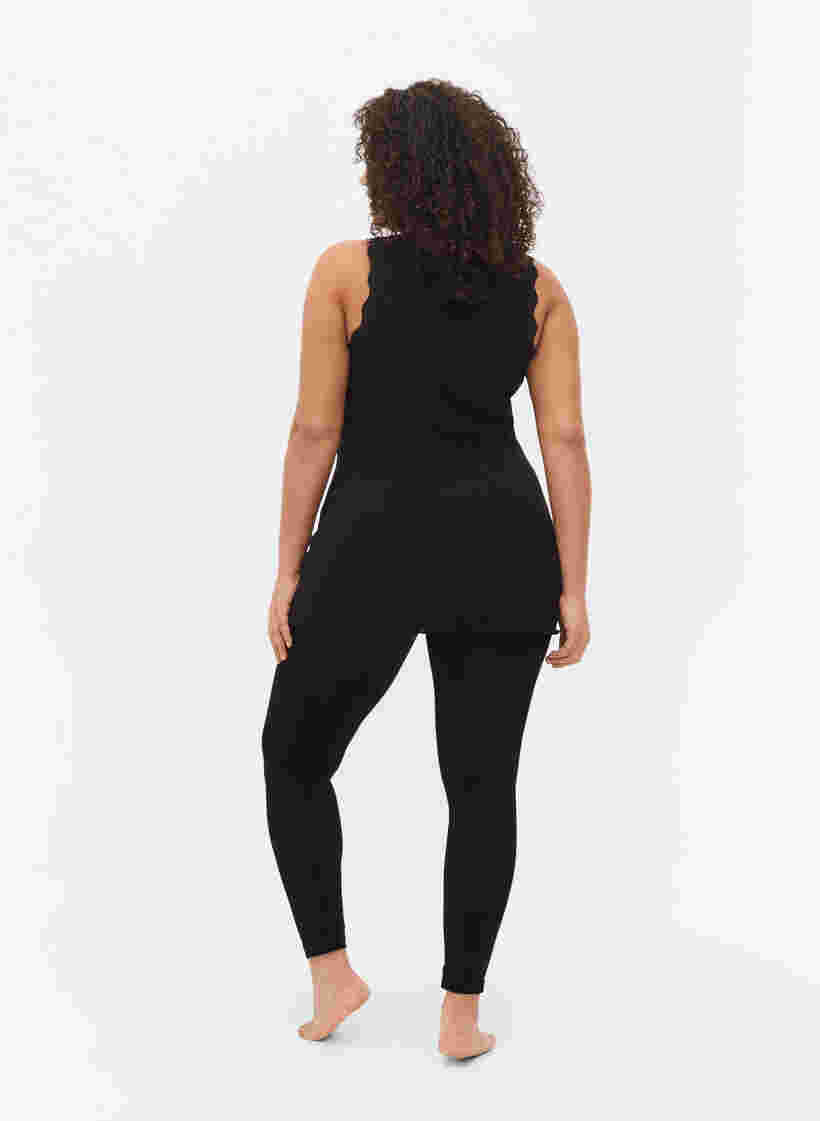 Seamless basis leggings, Black, Model image number 1