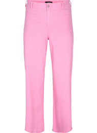 Flared jeans med høj talje, Pink, Packshot