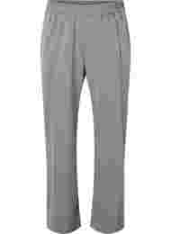Gråmelerede bukser med elastik i taljen, Medium Grey Melange