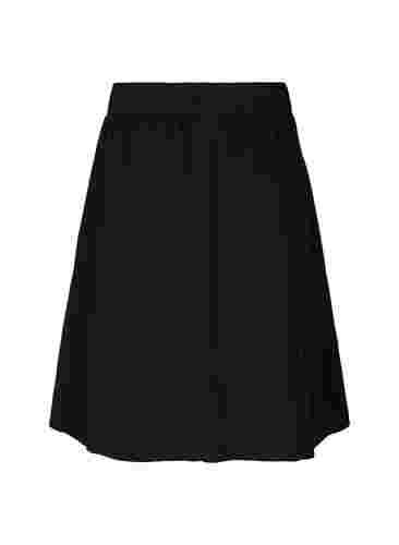 Løs viskose nederdel, Black, Packshot image number 1