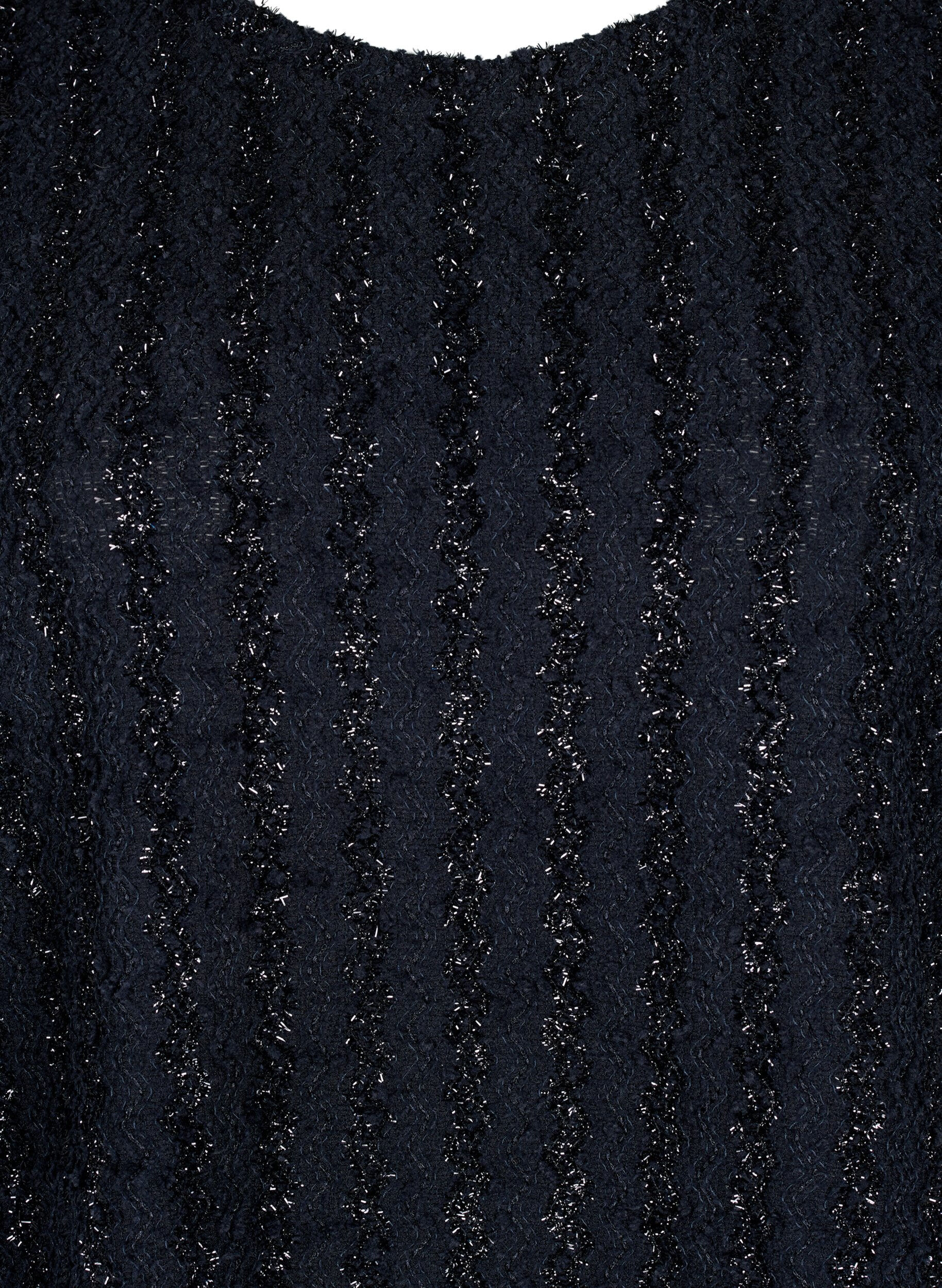 Zizzi Bluse med glimmer struktur , Sort, Packshot image number 2