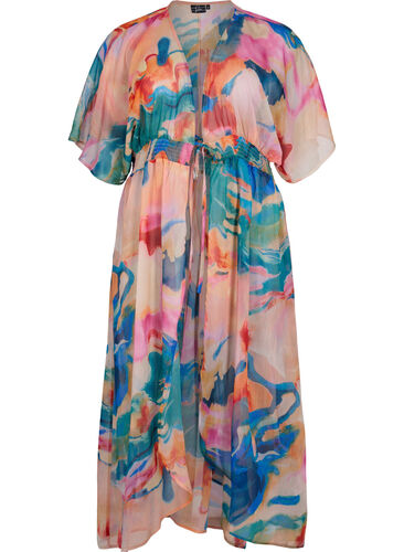 Strand kimono med print, Watercolor, Packshot image number 0