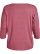 Jerseybluse med 3/4 &aelig;rmer, Lyser&oslash;d, Packshot image number 1