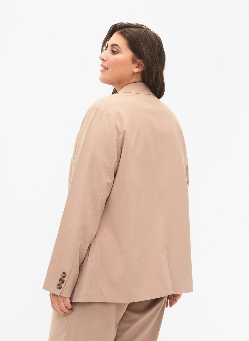 Klassisk blazer med knaplukning, Amphora, Model image number 1