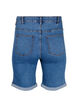 T&aelig;tsiddende denimshorts med h&oslash;j talje, Blue Denim, Packshot image number 1