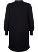 Lang strikket cardigan med lommer, Black, Packshot image number 1