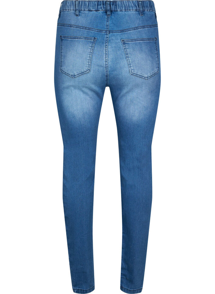 Jeggings med slid, Dark blue, Packshot image number 1