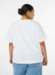Boxy T-shirt i bomuld, Hvid, Model image number 2