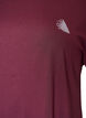 Ensfarvet tr&aelig;nings t-shirt, R&oslash;d, Packshot image number 2