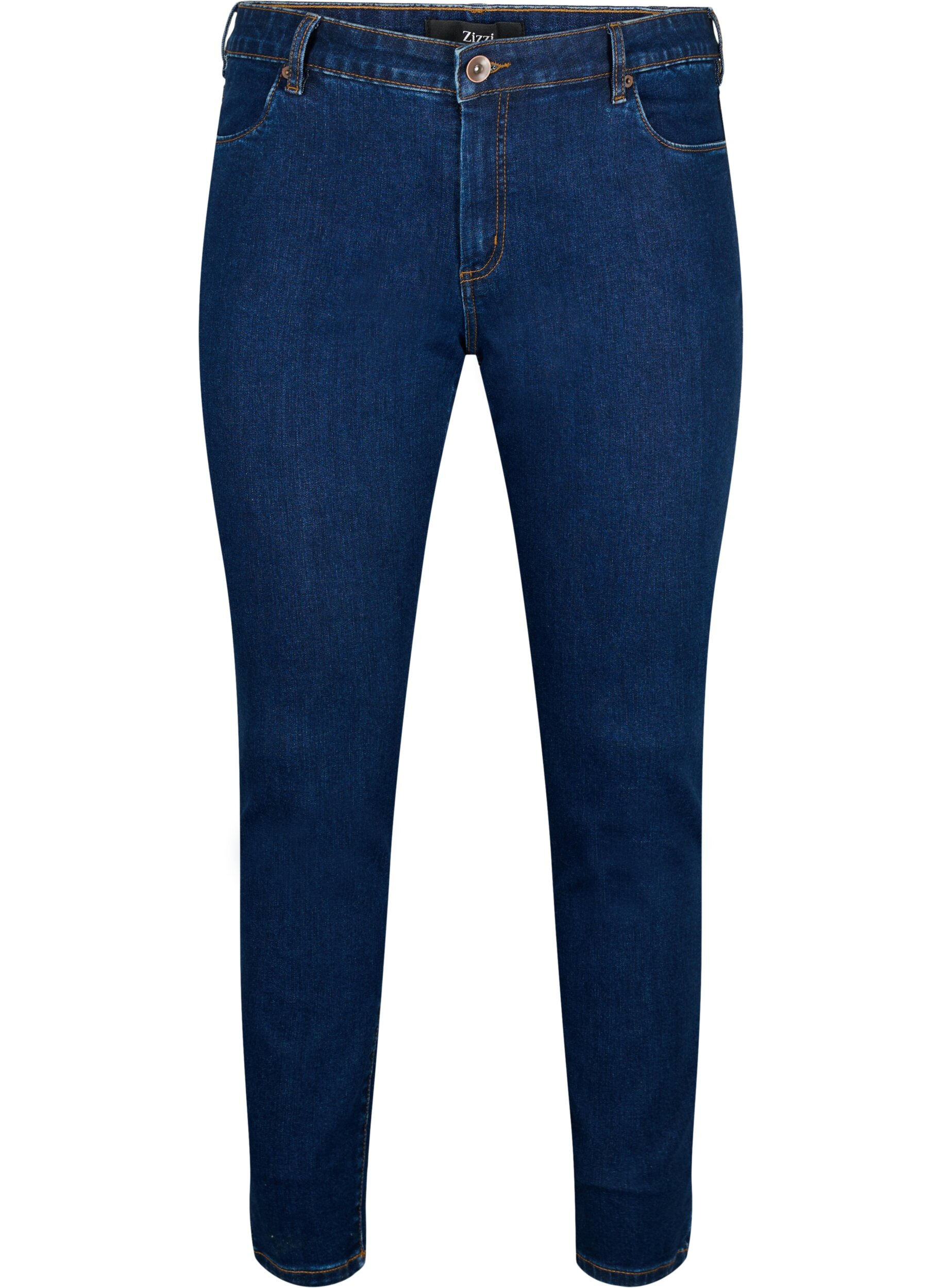 Slim fit Emily jeans med regul&aelig;r talje