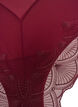 Trusser med mesh og broderede blondekanter, R&oslash;d, Packshot image number 2