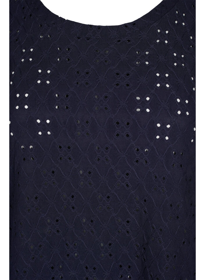 Top med broderi anglaise, Night Sky, Packshot image number 2