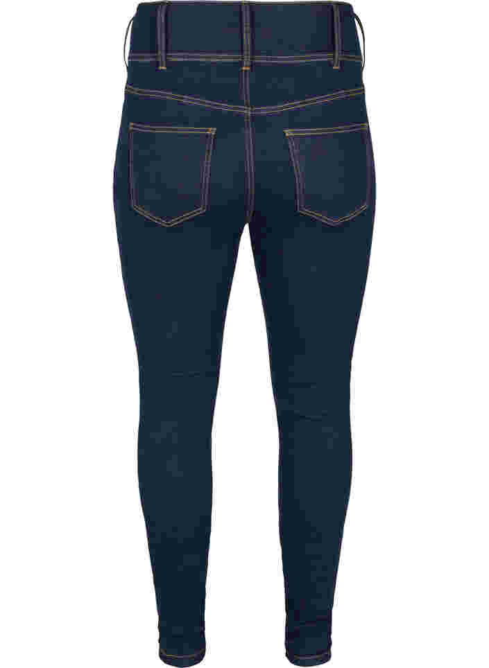 Super slim Bea jeans med ekstra høj talje, Unwashed, Packshot image number 1