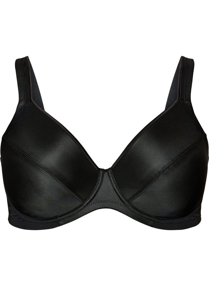 High support bh med formst&oslash;bte sk&aring;le, Sort, Packshot image number 0