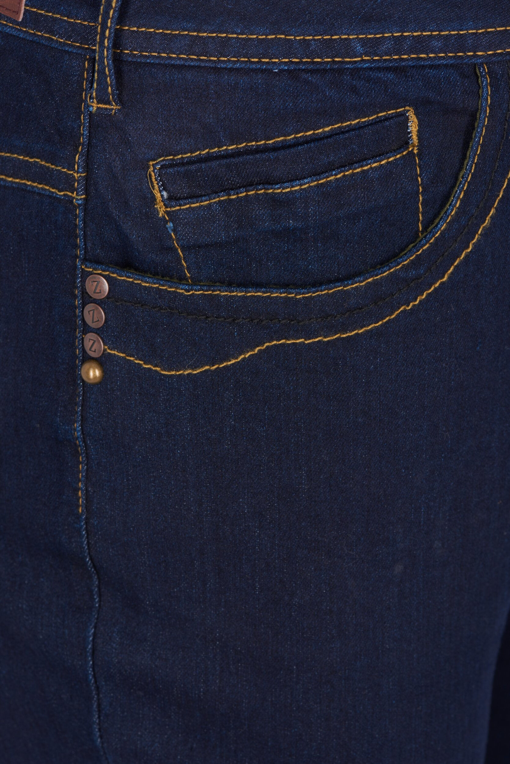 ZizziSlim fit Vilma jeans med h&oslash;j talje, Bl&aring;, Packshot image number 2