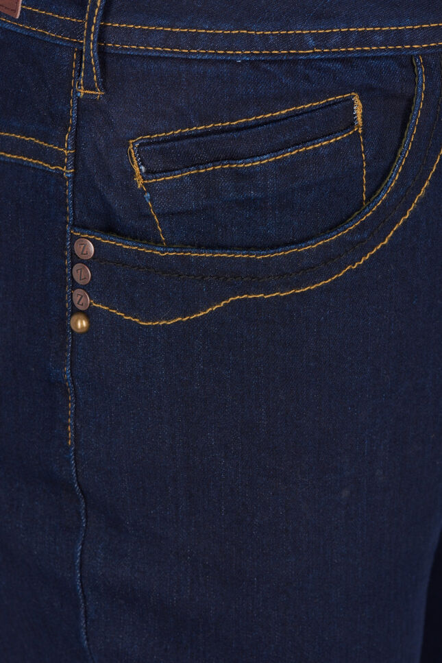Slim fit Vilma jeans med h&oslash;j talje, Bl&aring;, Packshot image number 2