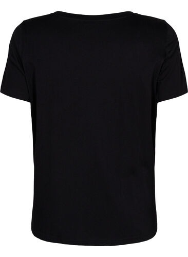 Trænings t-shirt med print, Black w. Purple A, Packshot image number 1