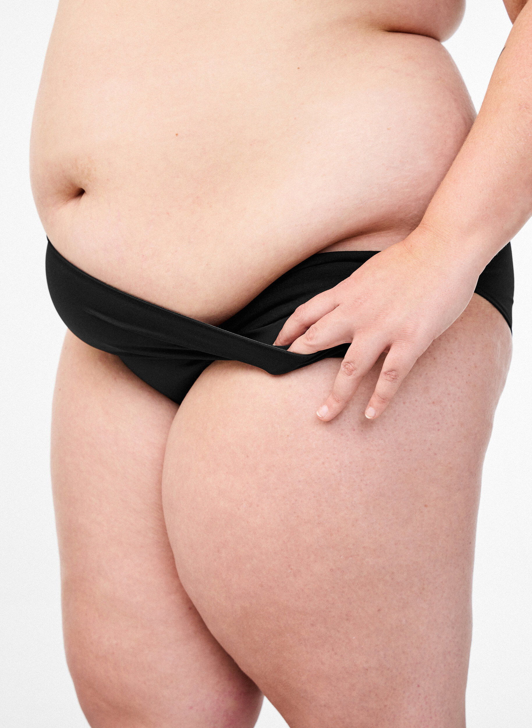 Microfiber trusse med indvendig lomme, Sort, Model