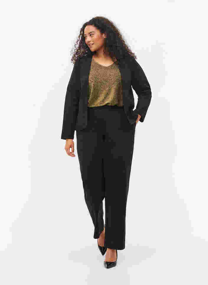 Klassiske bukser med vidde, Black, Model