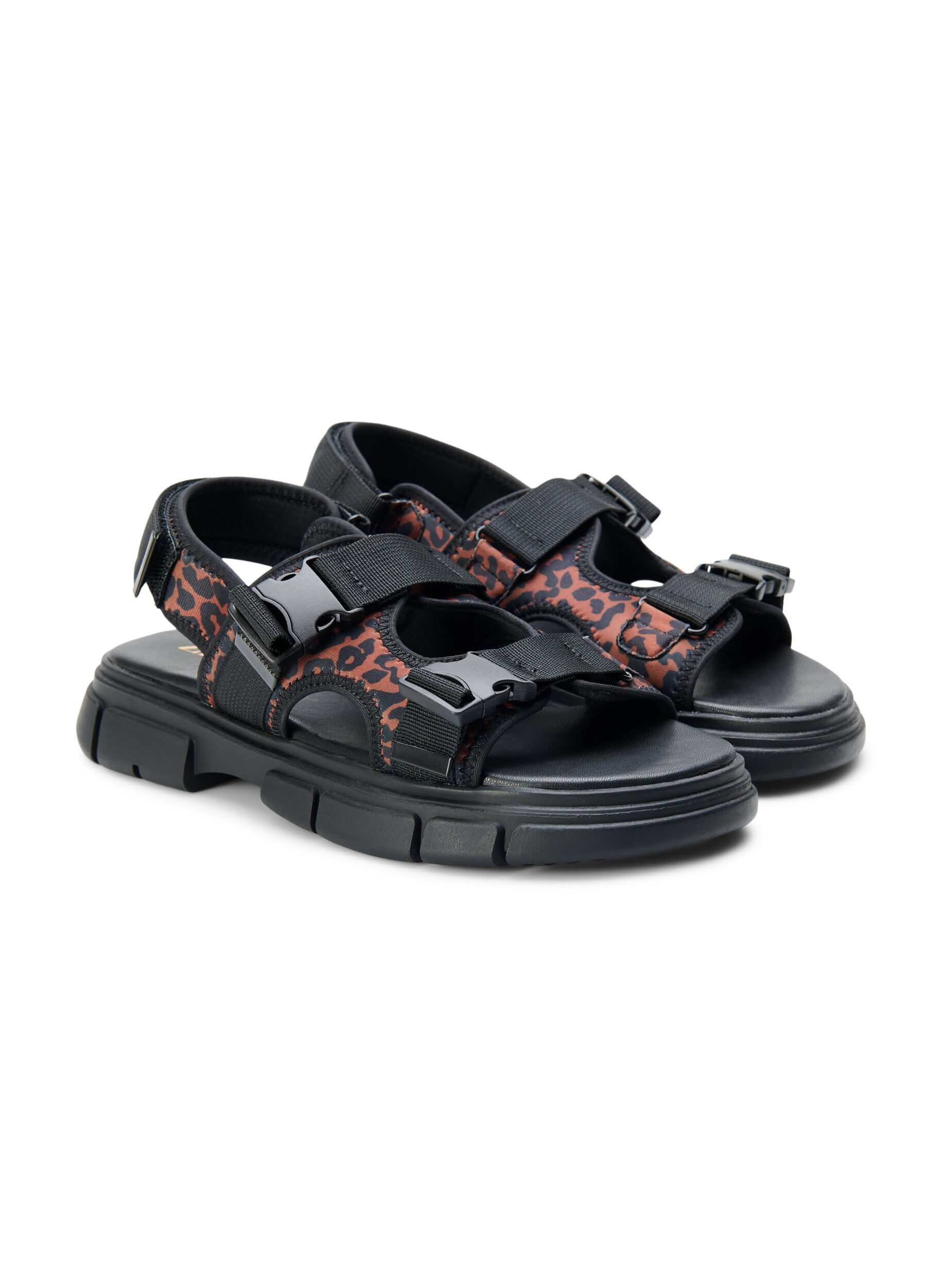 Zizzi Wide fit - Sports sandal , Brun, Packshot image number 1