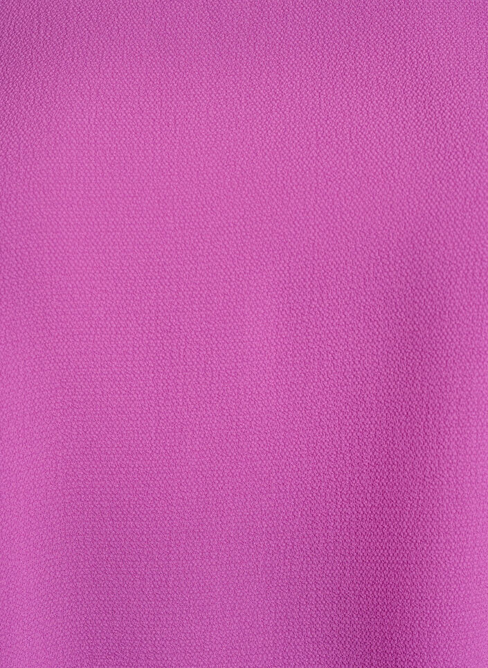 Bluse med korte &aelig;rmer og rund halsudsk&aelig;ring , Lilla, Packshot image number 2