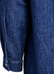 Kort denimkjole med v-hals og krave, Bl&aring;, Packshot image number 3