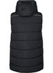Sporty vest med hætte og lommer, Black, Packshot image number 1