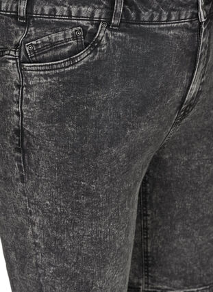 Denim shorts med høj talje, Grey Denim, Packshot image number 2