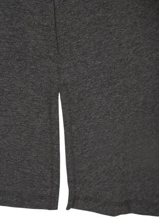 Kortærmet graviditets t-shirt i bomuld, Dark Grey Melange, Packshot image number 3