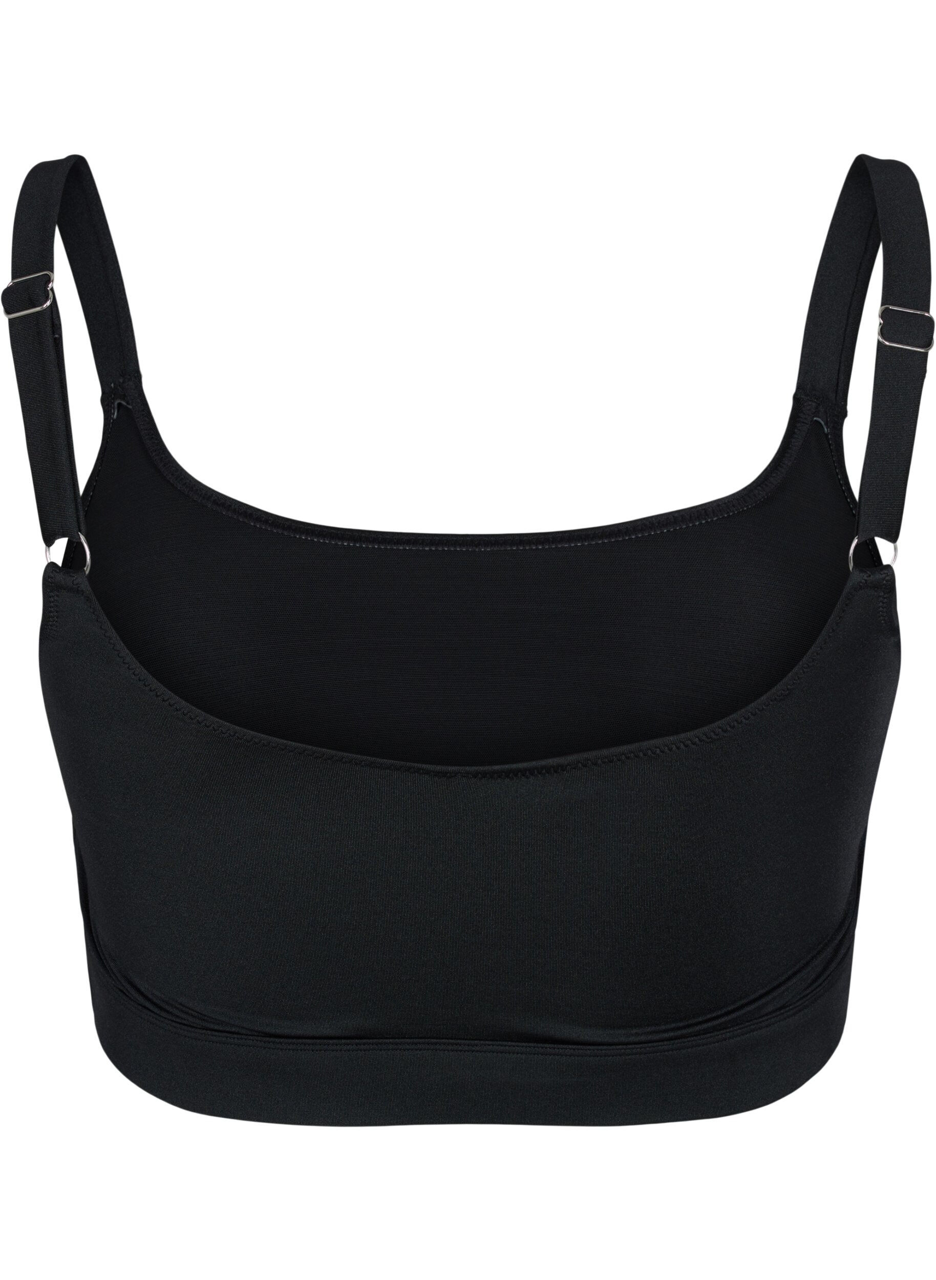 Zizzi Bikini top med regulerbare stropper, Black, Packshot image number 1