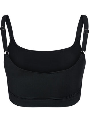 Bikini top med regulerbare stropper, Black, Packshot image number 1