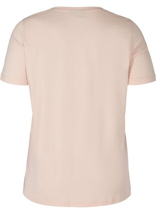 Kortærmet bomulds t-shirt med tryk , Rose Smoke CALIFORN, Packshot image number 1