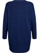 Meleret strik cardigan med lommer, Bl&aring;, Packshot image number 1