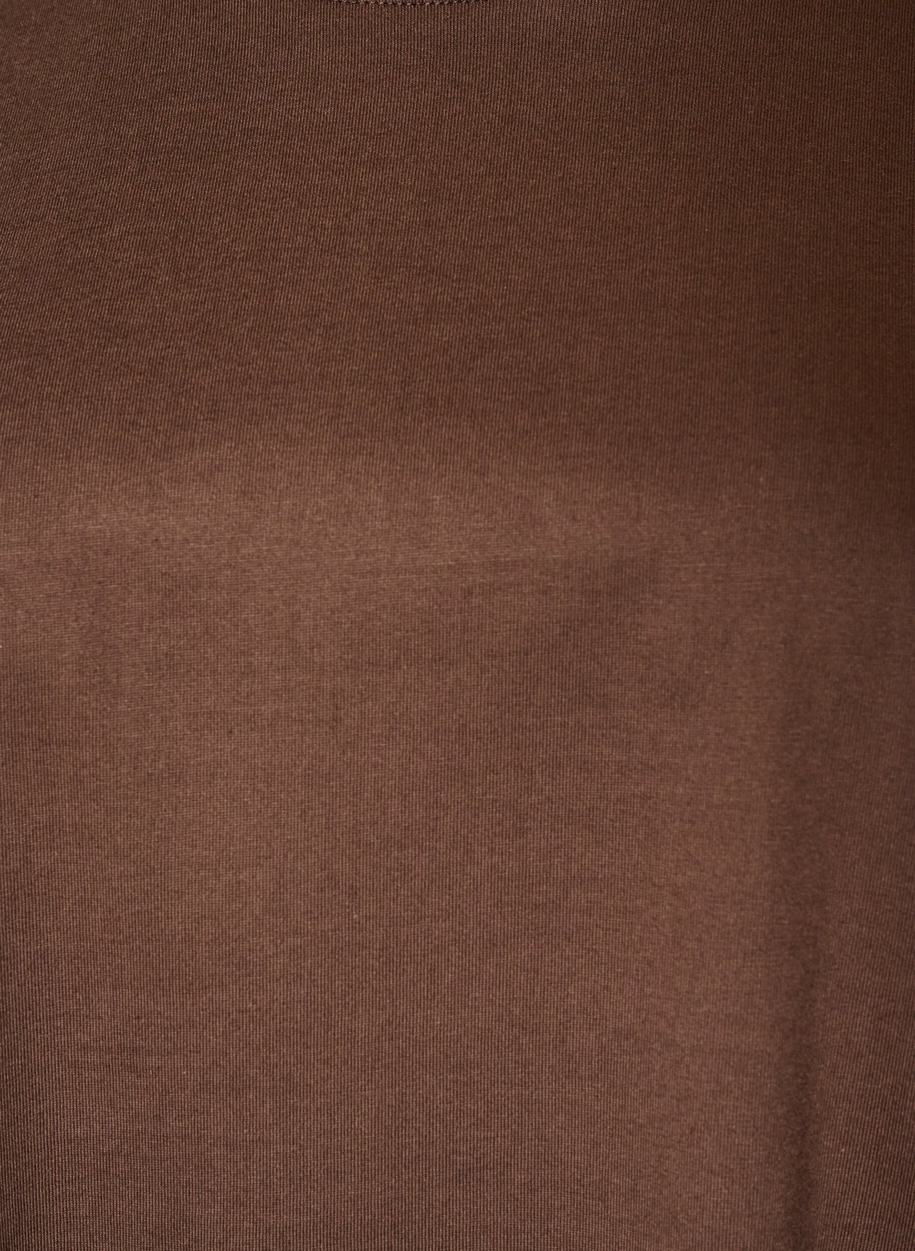ZizziL&oslash;s t-shirt med lange blonde&aelig;rmer, Brun, Packshot image number 2