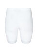 Cykelshorts med blondekant, Hvid, Packshot image number 1