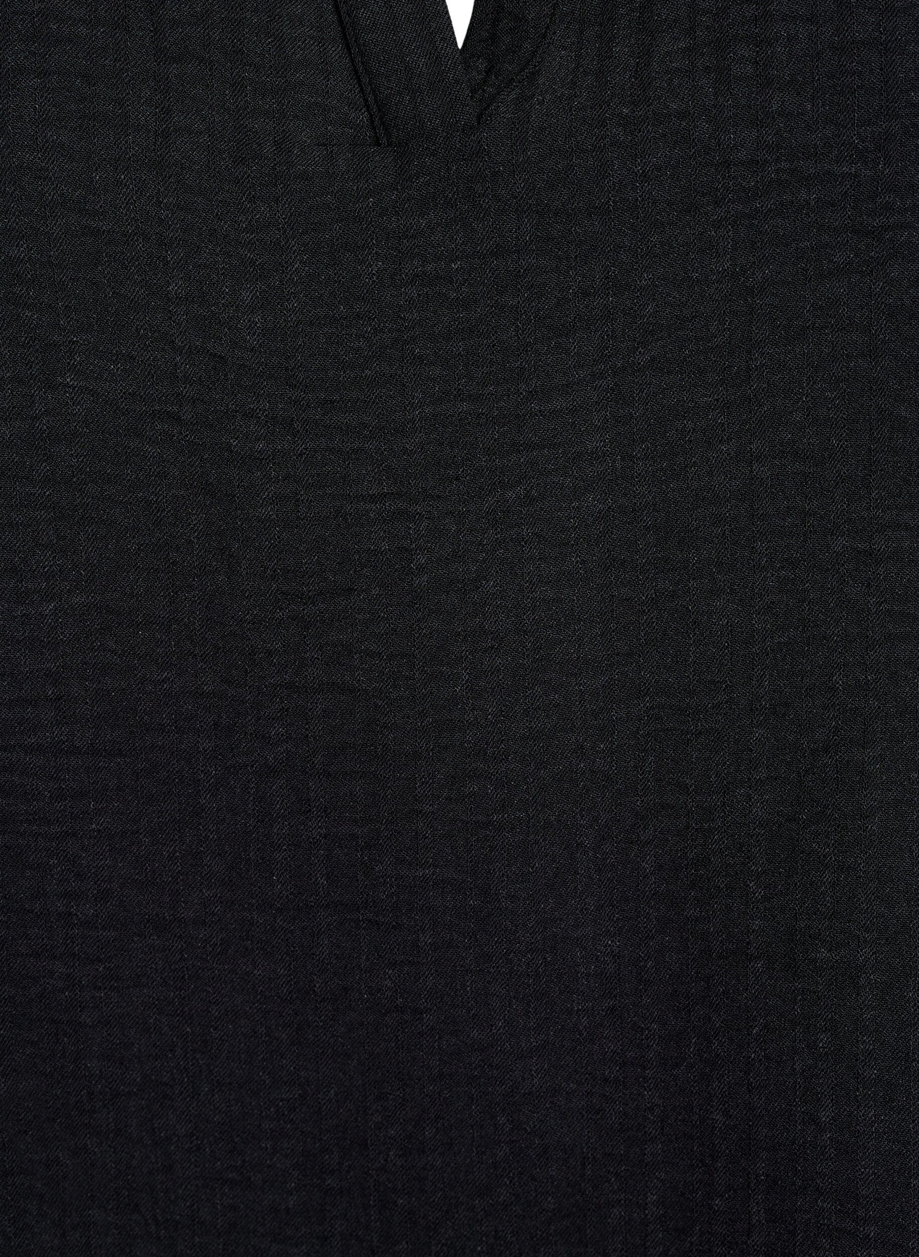 Zizzi L&oslash;s bluse med korte &aelig;rmer, Sort, Packshot image number 2