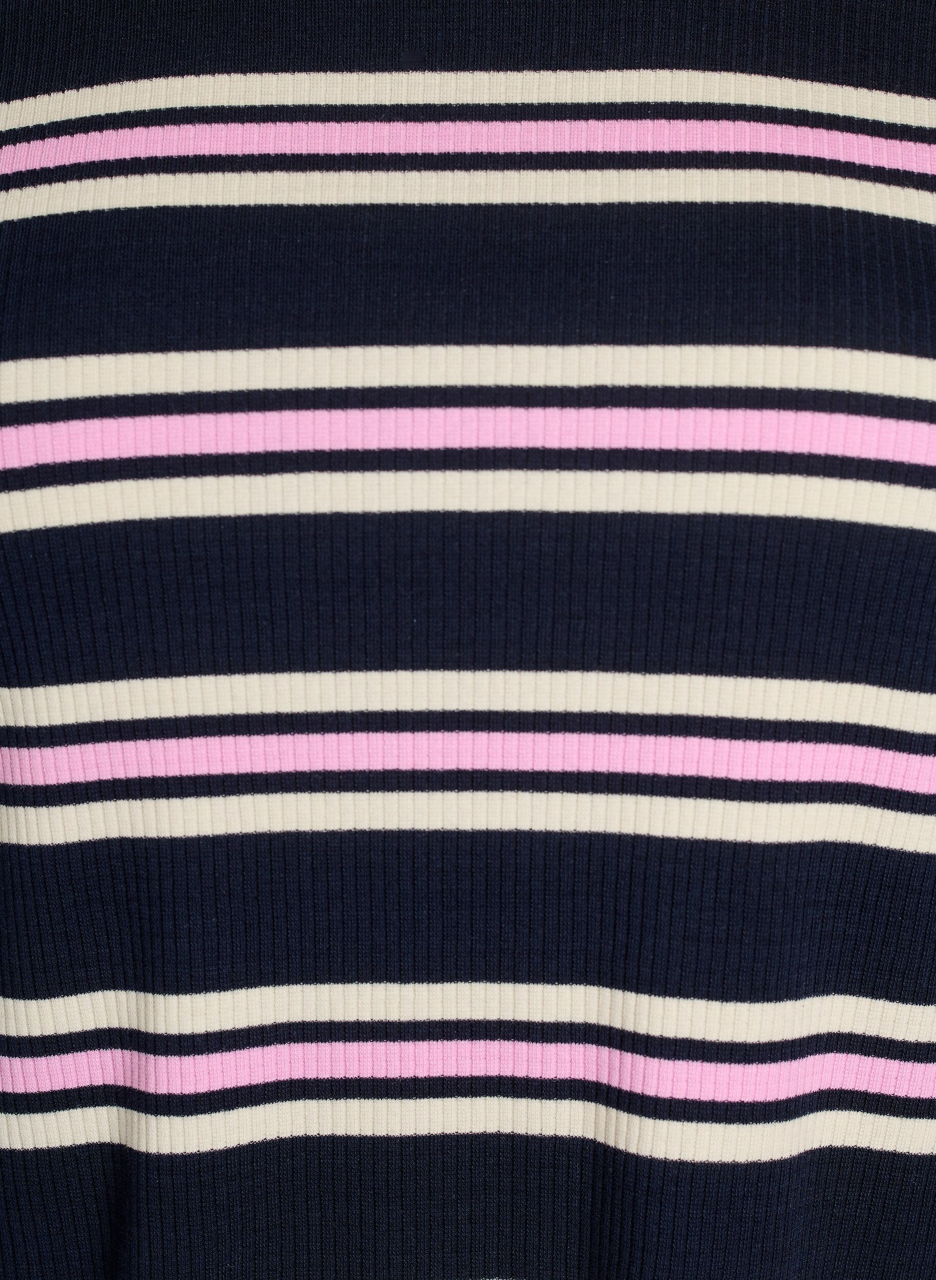 ZizziLang&aelig;rmet natbluse i rib jersey med striber, Bl&aring;, Packshot image number 2