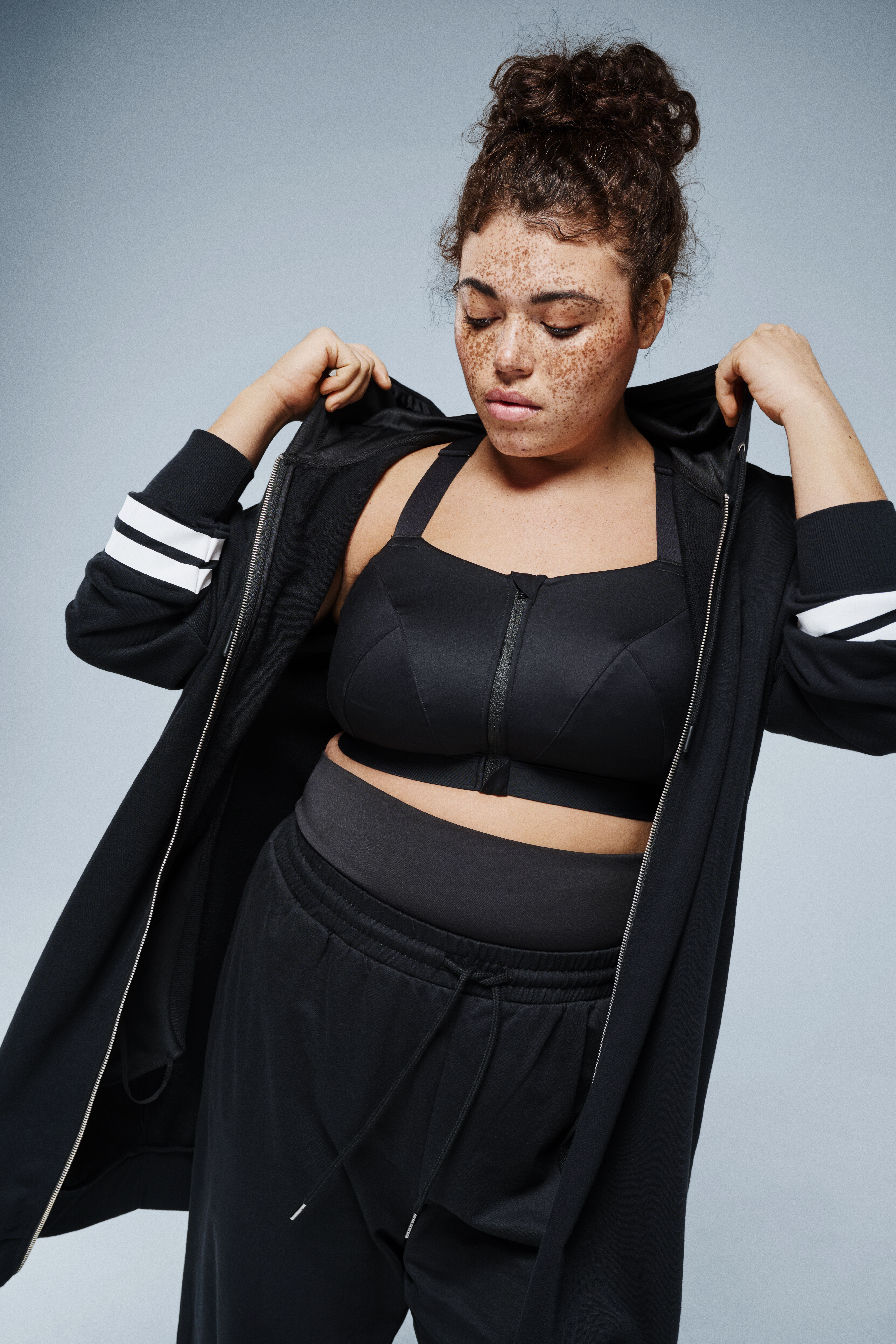 Zizzi Lang sweat cardigan, , Model