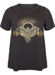 T-shirt i bomuld med print foran, Gr&aring;, Packshot image number 0