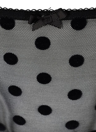 2-pak g-streng i mesh med prikker, Black, Packshot image number 2