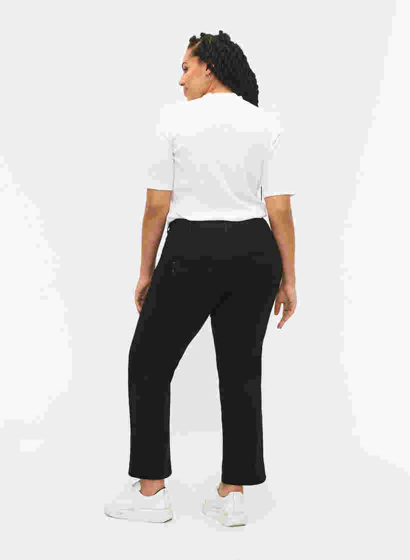 Regular fit Gemma jeans med høj talje, Black, Model image number 2