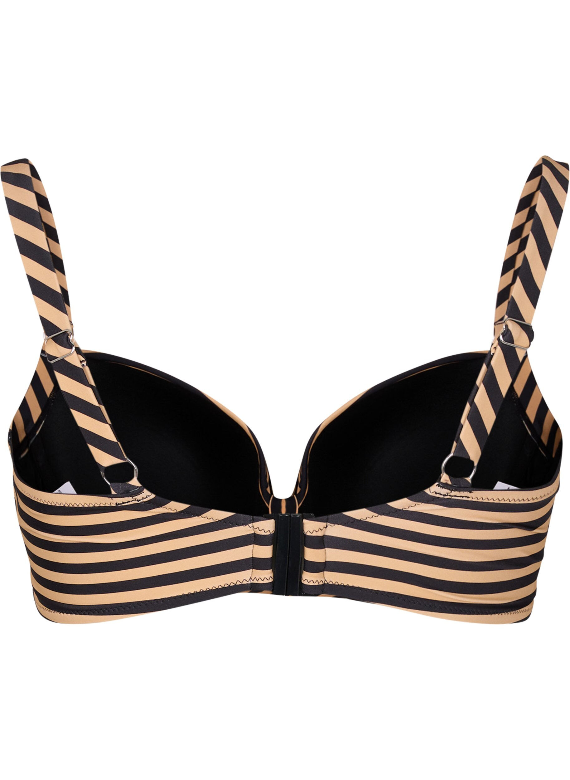 ZizziBikini bh med b&oslash;jle og m&oslash;nster, Brun, Packshot image number 1