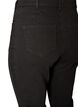 H&oslash;jtaljede jeans med bootcut, Sort, Packshot image number 3