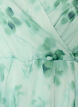 Blomstret chiffonbluse med korte &aelig;rmer, Gr&oslash;n, Packshot image number 2