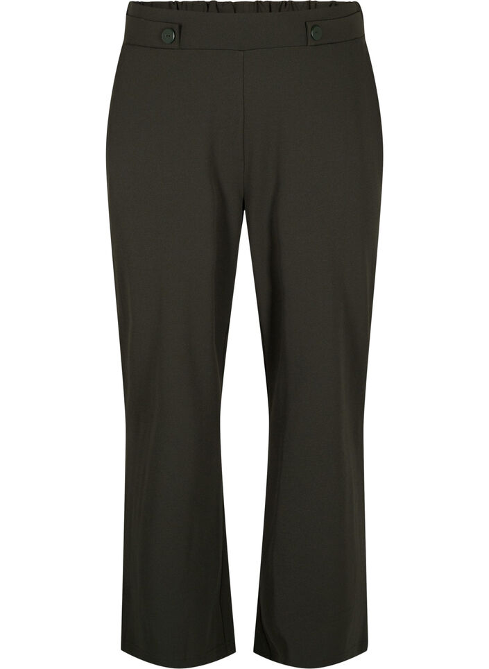 L&oslash;se bukser med lommer, Gr&oslash;n, Packshot image number 0