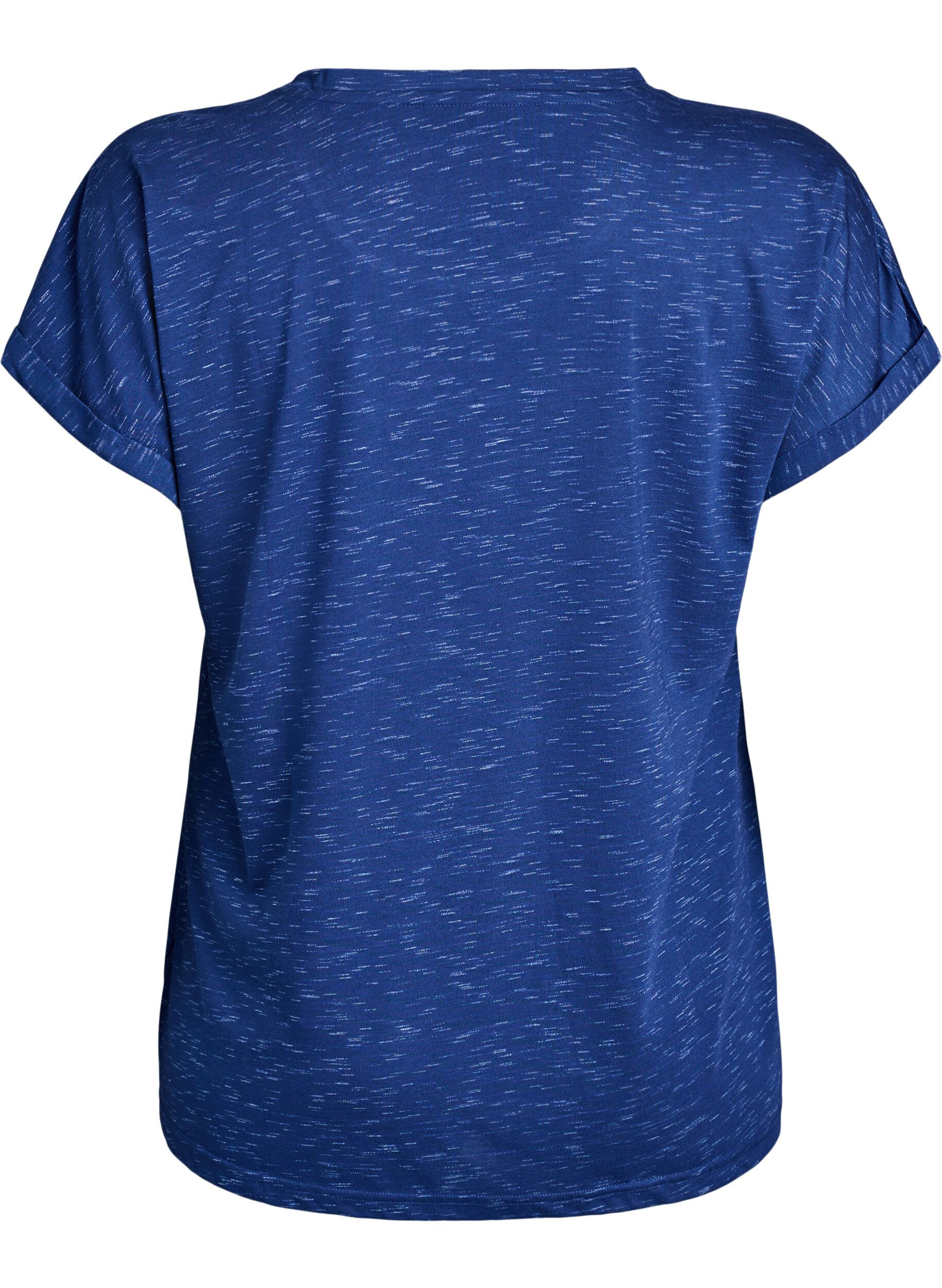 ZizziL&oslash;s tr&aelig;nings t-shirt med korte &aelig;rmer, Bl&aring;, Packshot image number 1