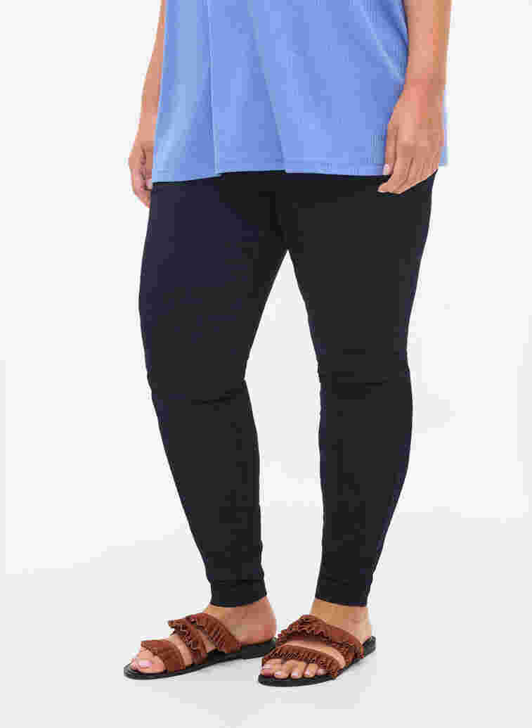Super slim Amy jeans med høj talje, Unwashed, Model image number 2