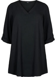 A-shape tunika med print, Black