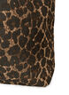 Shoppingbag i denim med leopardm&oslash;nster, Brun, Packshot image number 2