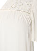 Bluse i viskose med broderie anglaise, Beige, Packshot image number 2